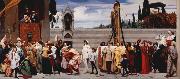 Lord Frederic Leighton Cimabue's Madonna being carried through the Streets of Florence (mk25) USA oil painting artist